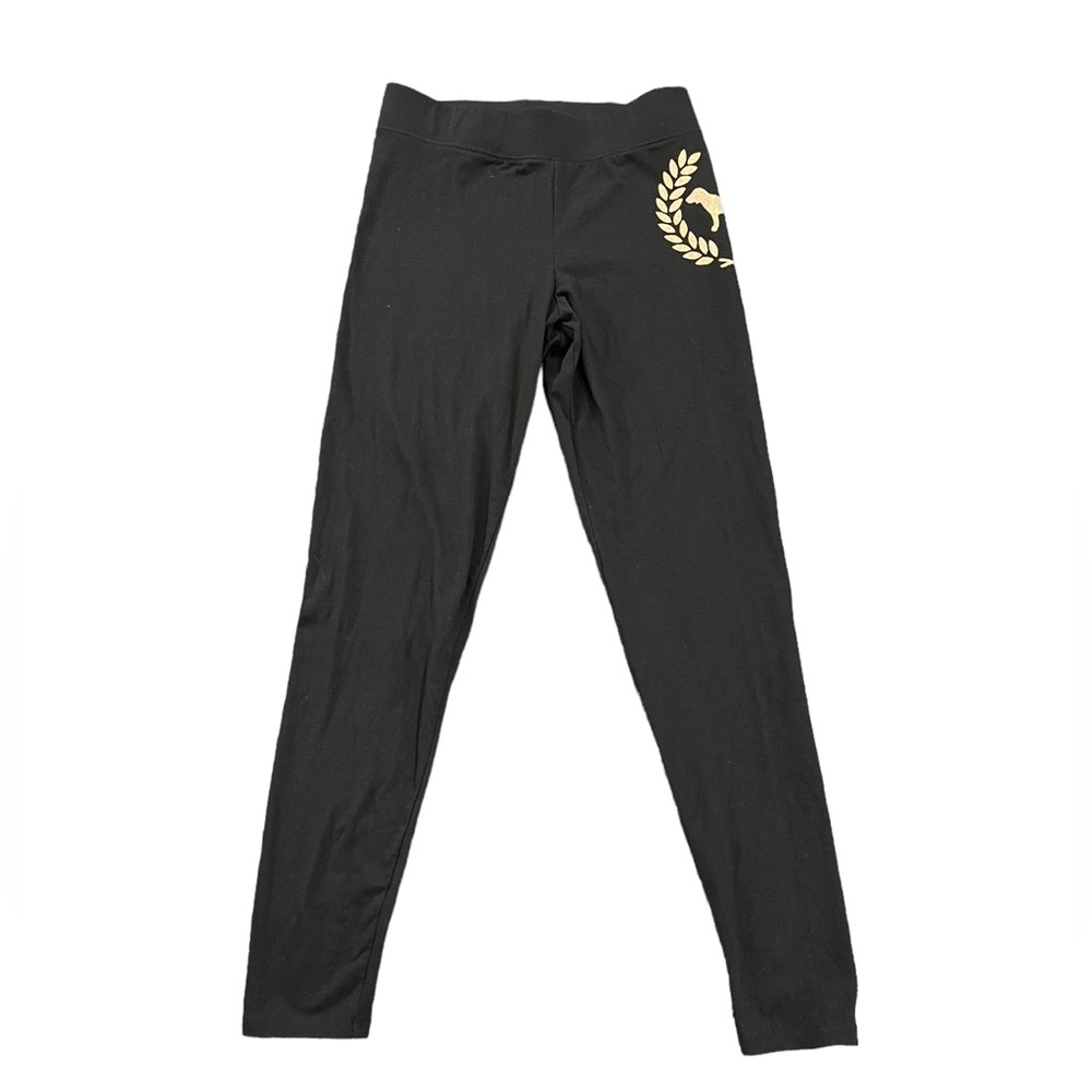 PINK Victoria's Secret Leggings | Black & Sparkly Gold | Women’s S